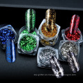 Nuevo producto Platinum Flakes para uñas / Multi Color Platinum Fireworks Foils